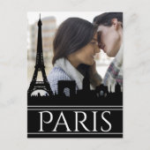 De Veldlijn van de Foto Parijs van de douane met d Briefkaart (Voorkant)