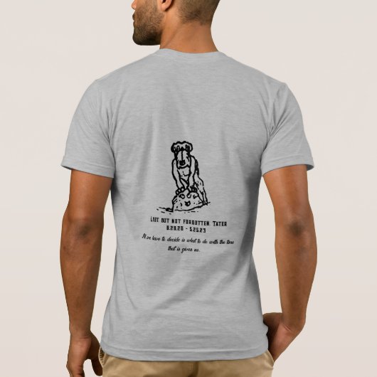 De vele avonturen van Tater Tot T-shirt (Achterkant)