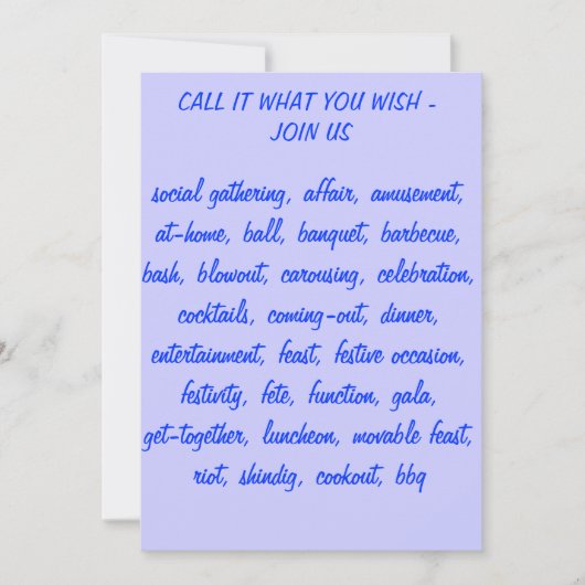 DE VELE DEFINITIES VAN EEN BEGROTINGSAANZOEK KAART (Voorkant)