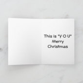 DE VELE DINGEN DIE IK LEUK VIND AAN *HEM* KERSTLIE FEESTDAGEN KAART (Binnen)