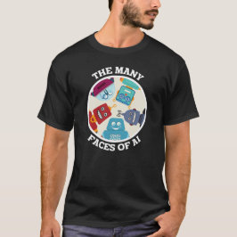 De vele gezichten van AI (Artificial Intelligence) T-shirt