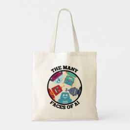 De vele gezichten van AI (Artificial Intelligence) Tote Bag