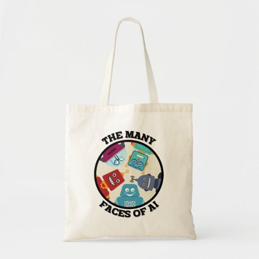 De vele gezichten van AI (Artificial Intelligence) Tote Bag (Voorkant)