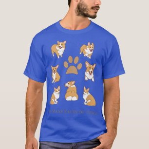 De vele gezichten van de Corgi Funny Corgi Dog Gif T-shirt