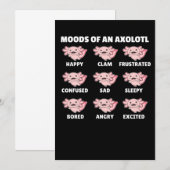 De vele gezichten van een Axolotl Funny Feelings Kaart (Voorkant / Achterkant)