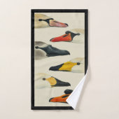 De vele gezichten van een zwaan badkamer handdoek  (Handdoek)