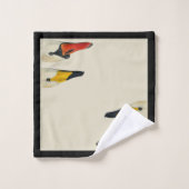 De vele gezichten van een zwaan badkamer handdoek  (Wasdoekje)