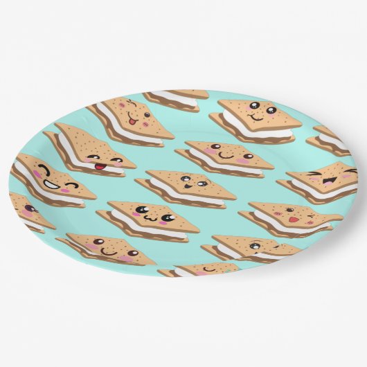 De vele gezichten van 's mores papieren bordje (Gekanteld)