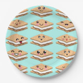 De vele gezichten van 's mores papieren bordje (Voorkant)