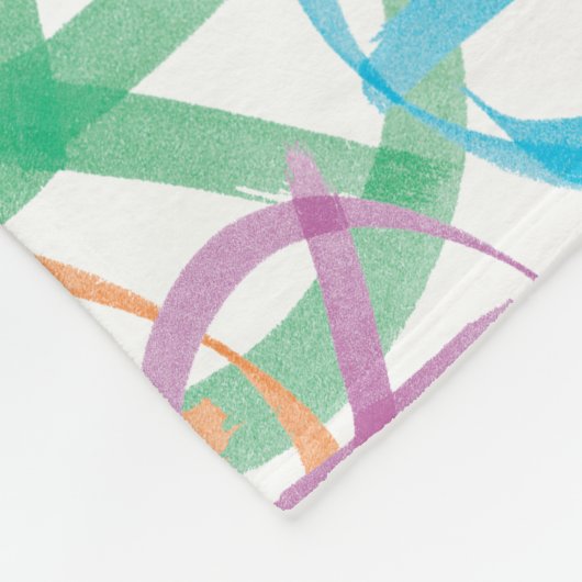 De vele kleuren van de vrede tekenen fleece deken (Hoek)