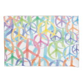 De vele kleuren van de vrede tekenen kussensloop (Voorkant)