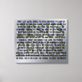 De vele namen van Jezus Christus Canvas Afdruk (Voorkant)