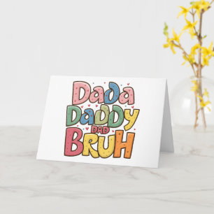 De vele namen van papa - een Vaderdag-feest Kaart