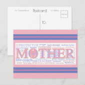 De vele rollen van de moeder | Blue Beach Song™-Br Briefkaart (Voorkant / Achterkant)