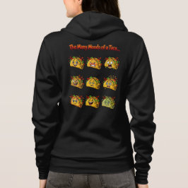 De vele stemmingen van een Taco Volwassene Zip-Up Hoodie