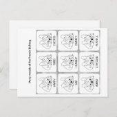 De vele vormen van een Franse Bulldog Briefkaart (Voorkant / Achterkant)