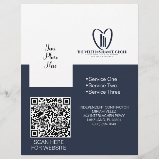 De Velez Insurance Group Flyer (Voorkant)