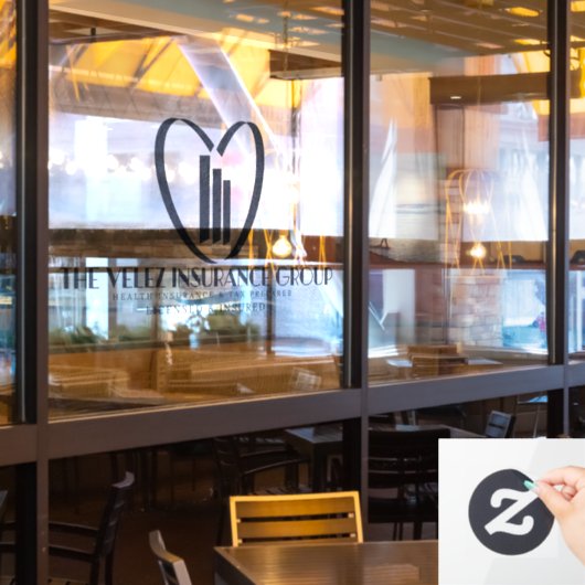De Velez Verzekeringsgroep    Raamsticker (Restaurant Raam)