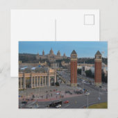 De Venetiaanse torens van Barcelona Briefkaart (Voorkant / Achterkant)