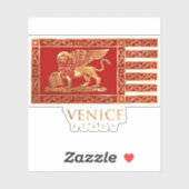 De Venetiaanse vlag Sticker (Vel)