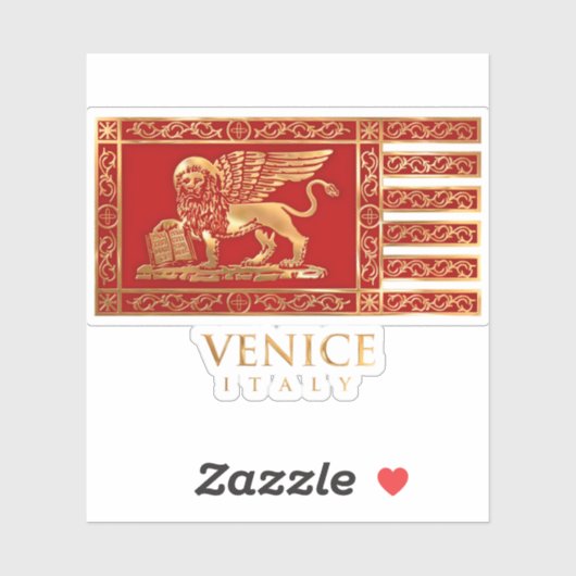 De Venetiaanse vlag Sticker (Vel)