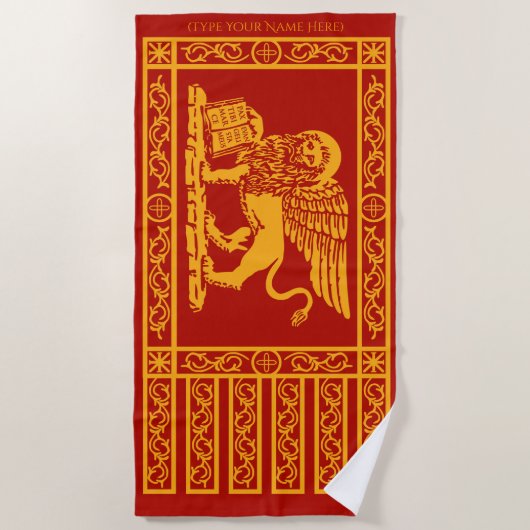 De Venetiaanse vlag Strandlaken (Voorkant)