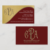 De Vennootschapsbelastingen van de Accountant van Visitekaartje (Voorkant / Achterkant)