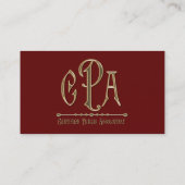 De Vennootschapsbelastingen van de Accountant van Visitekaartje (Achterkant)