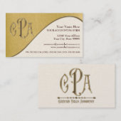 De Vennootschapsbelastingen van de Accountant van Visitekaartje (Voorkant / Achterkant)