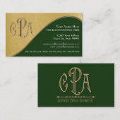 De Vennootschapsbelastingen van de Accountant van Visitekaartje (Voorkant / Achterkant)