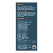 De Vensters van de stad, de Prijslijst van de Dien Reclamekaart (Achterkant)