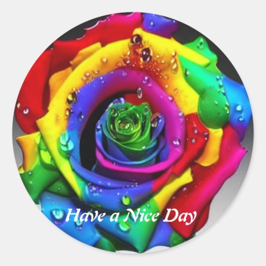 De ventilator heeft een mooie dag klassieke ronde sticker (Voorkant)