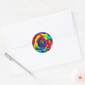 De ventilator heeft een mooie dag klassieke ronde sticker (Envelop)