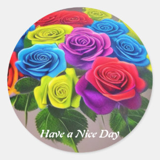 De ventilator heeft een mooie dag klassieke ronde  sticker