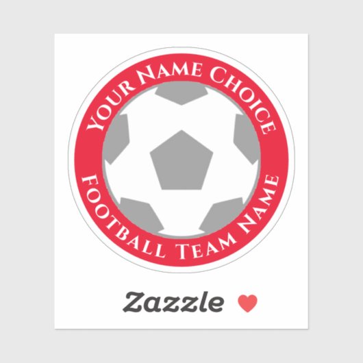 De Ventilator van het football met de Naam van het Sticker (Vel)