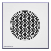 De ventilator van het leven - zwart op wit Poster (Voorkant)