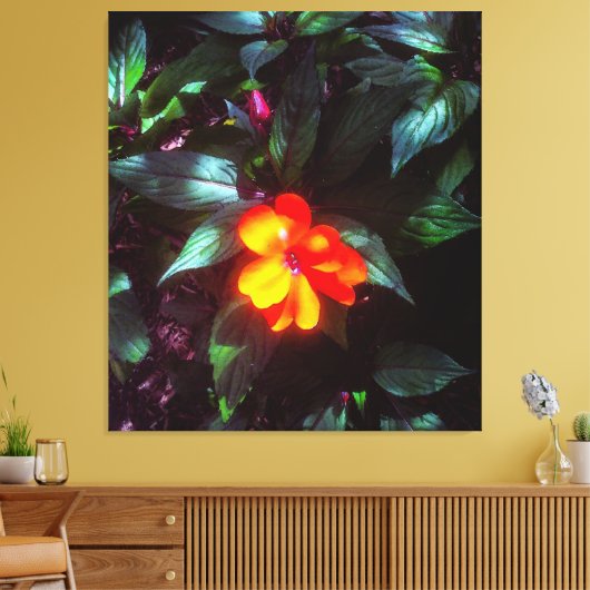 De ventilatorgloed in zonlicht canvas afdruk (Insitu (Woonkamer))