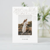 De ventilatorhoek legant sparen de Datum Save The Date (Staand voorkant)