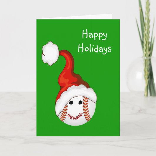 De ventilatorsKerstmis van het honkbal Feestdagen Kaart (Voorkant)