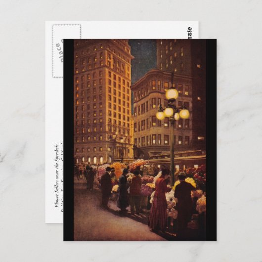 De ventilatorverkopers dichtbij de Bouw van de Vra Briefkaart (Voorkant / Achterkant)