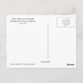 De ventilatorverkopers dichtbij de Bouw van de Vra Briefkaart (Achterkant)