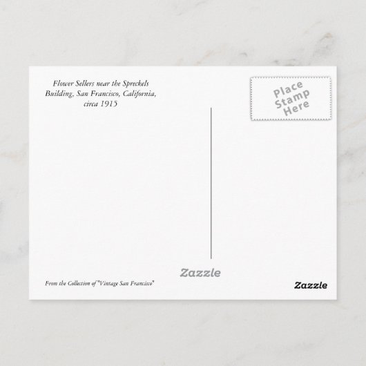 De ventilatorverkopers dichtbij de Bouw van de Vra Briefkaart (Achterkant)