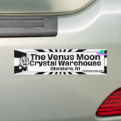 De Venus Moon Crystal Warehouse Mascottes Bumpersticker (Op auto)