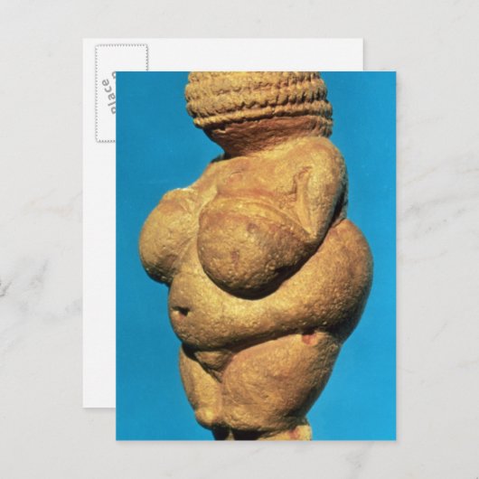 De Venus Willendorf Briefkaart (Voorkant / Achterkant)