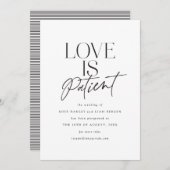 De Verander van de Datum van de Liefde van het man Aankondiging (Voorkant / Achterkant)