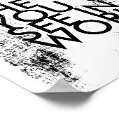 De verandering die Gandhi citeert, is zwart-wit en Poster (Hoek)