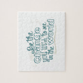 De verandering die je wilt zien in de wereld legpuzzel (Verticaal)