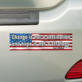 De verandering is geen Bumpersticker van de Bestem (Op auto)