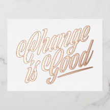 De verandering is Goede Moving Aankondiging - Foli