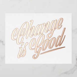 De verandering is Goede Moving Aankondiging - Foli